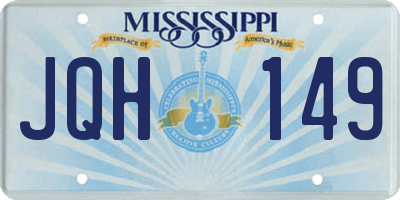 MS license plate JQH149