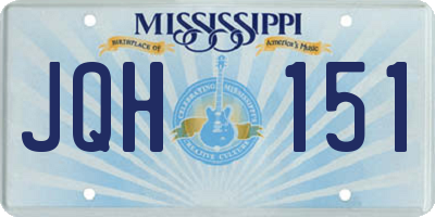 MS license plate JQH151