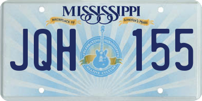 MS license plate JQH155