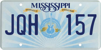 MS license plate JQH157