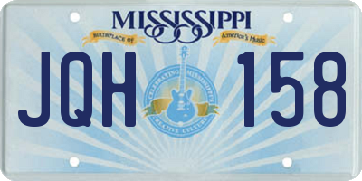 MS license plate JQH158