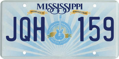 MS license plate JQH159