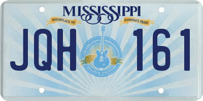 MS license plate JQH161
