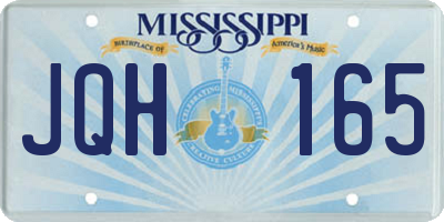 MS license plate JQH165