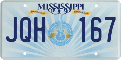 MS license plate JQH167