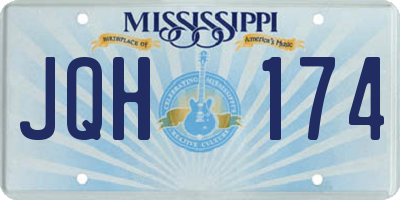MS license plate JQH174