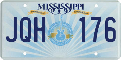 MS license plate JQH176