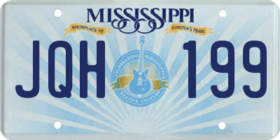 MS license plate JQH199