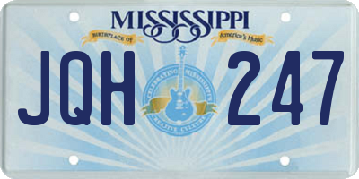 MS license plate JQH247