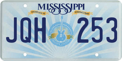 MS license plate JQH253