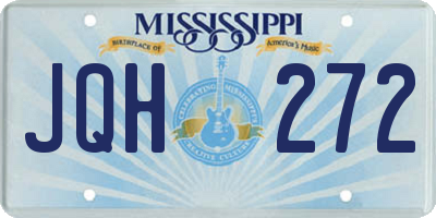 MS license plate JQH272