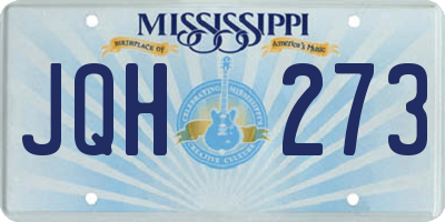 MS license plate JQH273