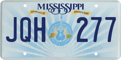 MS license plate JQH277