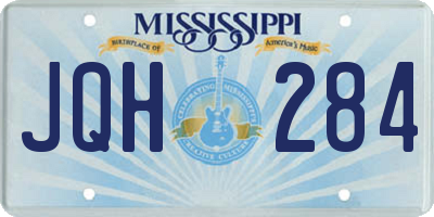 MS license plate JQH284