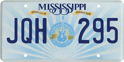 MS license plate JQH295