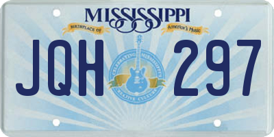 MS license plate JQH297