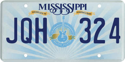 MS license plate JQH324