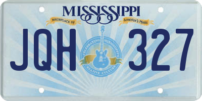 MS license plate JQH327