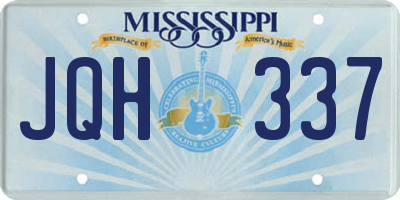MS license plate JQH337