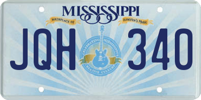 MS license plate JQH340