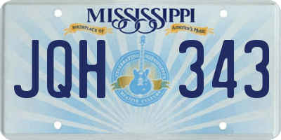 MS license plate JQH343