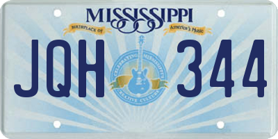 MS license plate JQH344
