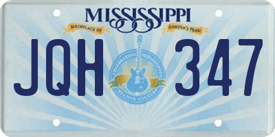 MS license plate JQH347