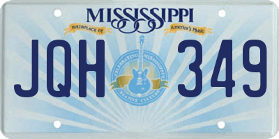 MS license plate JQH349