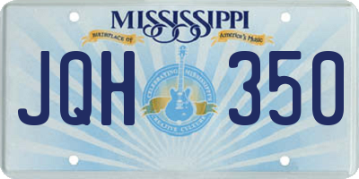 MS license plate JQH350