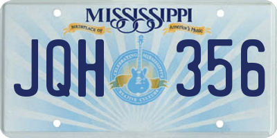 MS license plate JQH356
