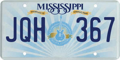 MS license plate JQH367