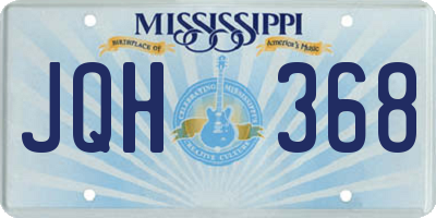 MS license plate JQH368