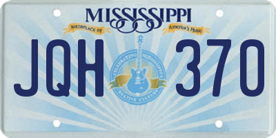 MS license plate JQH370