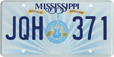 MS license plate JQH371