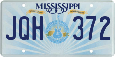 MS license plate JQH372