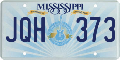 MS license plate JQH373