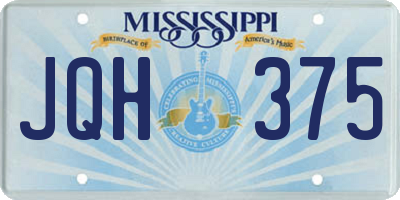 MS license plate JQH375