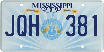 MS license plate JQH381