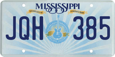 MS license plate JQH385