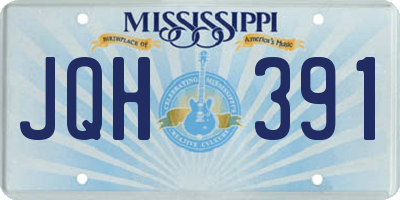 MS license plate JQH391