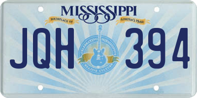 MS license plate JQH394