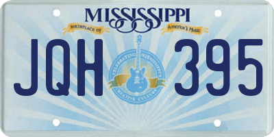 MS license plate JQH395