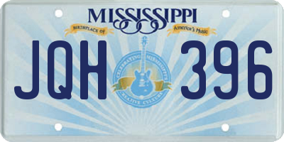 MS license plate JQH396
