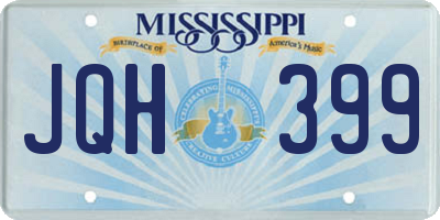 MS license plate JQH399