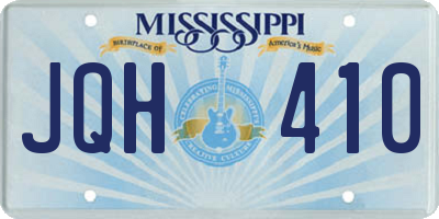 MS license plate JQH410