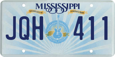 MS license plate JQH411