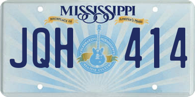 MS license plate JQH414