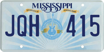 MS license plate JQH415
