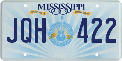 MS license plate JQH422