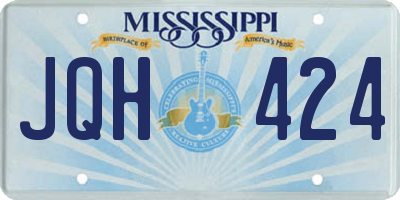 MS license plate JQH424